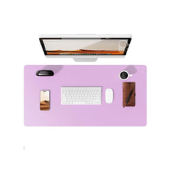 Desk Pad Protector, Office Desk Mat, Large Mouse Pad, Waterproof  Non-Slip PU Leather Desk Blotter for Office and Home - Taro Purple, 90x43cm