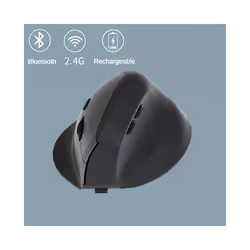 1600DPI Wireless Mouse Rechargeable Vertical Wired USB Mouse Ergonomic Luminous Mute Photoelectric Bluetooth 5.2 Game Mouse - ...