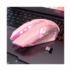 Gaming Mute Mouse Cute RGB Gamer 6 Buttons Mice Optical Office Computer Mouse For Desktop Laptop Ergonomic Game Mouse - s6 Wi ...