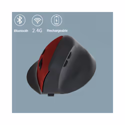 1600DPI Wireless Mouse Rechargeable Vertical Wired USB Mouse Ergonomic Luminous Mute Photoelectric Bluetooth 5.2 Game Mouse - ...