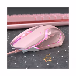 Gaming Mute Mouse Cute RGB Gamer 6 Buttons Mice Optical Office Computer Mouse For Desktop Laptop Ergonomic Game Mouse - s6 wired mouse