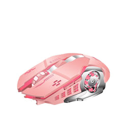 Bluetooth Mouse Gaming Computer Rechargeable Wireless Mouse USB Mechanical E-Sports Backlight PC Gamer Mouse For Computer - Pink