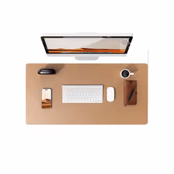 Desk Pad Protector, Office Desk Mat, Large Mouse Pad, Waterproof Non-Slip PU Leather Desk Blotter for Office and Home - Khak ...