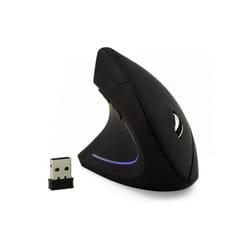 Left Hand Wireless Vertical Mouse Ergonomic Rechargeable 1600DPI Office Mause Mute Optical Mice with RGB For Laptop Desktop - Wireless Left Hand