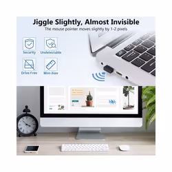 Mouse Jiggler Mouse Mover Wiggler Undetectable Shaker USB Port for Computer Laptop Keeps PC Awake, Simulate Mouse Movement - 2 mouse jiggler