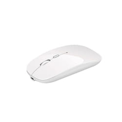 Wireless Mouse Bluetooth Rechargeable Mouse Wireless Computer Silent Mause Ergonomic Mini Mice USB Optical Mice For PC laptop - WHITE