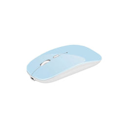 Wireless Mouse Bluetooth Rechargeable Mouse Wireless Computer Silent Mause Ergonomic Mini Mice USB Optical Mice For PC laptop - Sky Blue