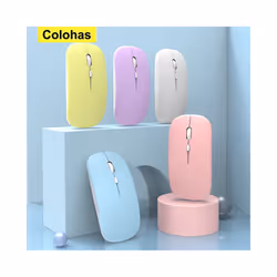 Portable Wireless Bluetooth Mouse Magic Silent Ergonomic Mice For Laptop Notebook iPad Tablet Mobile Phone Office Gaming Mouse - Purple