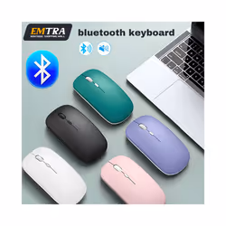 Wireless Bluetooth Mouse Portable Magic Silent Ergonomic Mice For Laptop iPad Tablet Notebook Mobile Phone Office Gaming Mouse - white