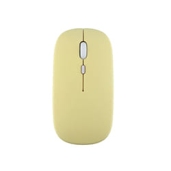 Wireless Bluetooth Mouse Portable Magic Silent Ergonomic Mice For Laptop iPad Tablet Notebook Mobile Phone Office Gaming Mouse - yellow