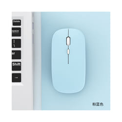 Portable Wireless Bluetooth Mouse Magic Silent Ergonomic Mice For Laptop Notebook iPad Tablet Mobile Phone Office Gaming Mouse - Blue