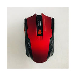 113 Battery Version Mini2.4 GHz Wireless Optical Mouse Portable Mouse Wireless USB Mouse Notebook Computer - Red Battery version