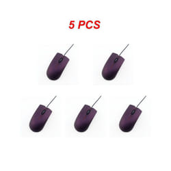 RYRA USB 3D Wired Optical Mini Mouse Mice For PC Laptop PC Computers Mini Mouse Mice For PC Laptop Computers Wired Mouse - Purple Mouse 5pcs