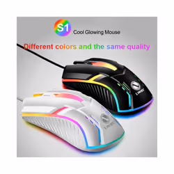 Limei S1 E Sports LED Luminous Backlit Wired Mouse USB Wired For Desktop Laptop Mute Office Computer Gaming Mouse - 2
