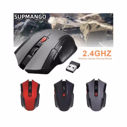 113 Battery Version Mini 2.4 GHZ Wireless Optical Mouse Portable Mouse Wireless USB Mouse Notebook Computer - 113 Gray