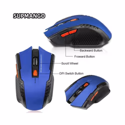 113 Battery Version Mini 2.4 GHZ Wireless Optical Mouse Portable Mouse Wireless USB Mouse Notebook Computer - 113 Gray