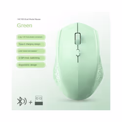 2.4G/Bluetooth Dual Mode Wireless Mice 1600 DPI Rechargeable Ergonomic Silent Mouse For Desktop/Laptop/iPad Computer accessor ...