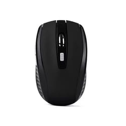 USB Red Optical Wireless Mouse 6D for Computer Laptop Gaming Mice Ergonomically-designed Wireless Mouse - black