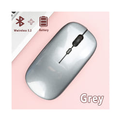 Bluetooth Mouse for Laptop (BT 5.0) Computer Bluetooth Mouse Portable PC Mouse Bluetooth Compatible with Mac MacBook Pro Air - Grey