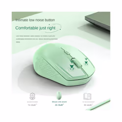 2.4G/Bluetooth Dual Mode Wireless Mice 1600 DPI Rechargeable Ergonomic Silent Mouse For Desktop/Laptop/iPad Computer accessories - Blue 2.4G