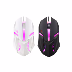Wired Mouse Colorful LED Gaming Mouse E-Sports USB 5000 DPI Wired Mice Optical Wired Gamer Mouse For Desktop Laptop PC Computer - Black