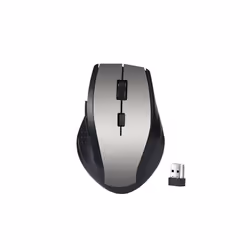 2.4GHz Wireless Optical Mouse for PC Gaming Laptops Game 6 Keys Wireless Mice with USB Receiver Computer Mouse - GRAY