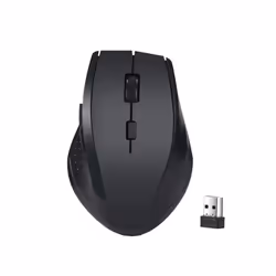 2.4GHz Wireless Optical Mouse for PC Gaming Laptops Game 6 Keys Wireless Mice with USB Receiver Computer Mouse - GRAY