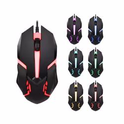 USB Wired Gaming Mouse 1000 DPI 3 Buttons Silent Mause Backlit Professional Gamer Mice Ergonomic Computer Mouse For PC Laptop - A