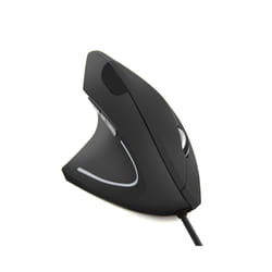 Left Hand Wireless Vertical Mouse Ergonomic Rechargeable 1600DPI Office Mause Mute Optical Mice with RGB For Laptop Desktop - wired Left Hand