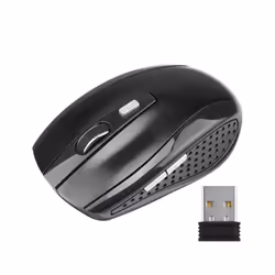 2.4GHz Wireless Mouse Adjustable DPI Mouse 6 Buttons Optical Gaming Mouse Gamer Wireless Mice with USB Receiver for Computer ...