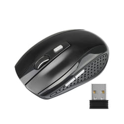 2.4GHz Wireless Mouse Adjustable  DPI Mouse 6 Buttons Optical Gaming Mouse Gamer Wireless Mice with USB Receiver for Computer PC - black