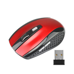 2.4GHz Wireless Mouse Adjustable  DPI Mouse 6 Buttons Optical Gaming Mouse Gamer Wireless Mice with USB Receiver for Computer PC - red