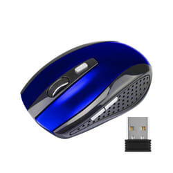 2.4GHz Wireless Mouse Adjustable  DPI Mouse 6 Buttons Optical Gaming Mouse Gamer Wireless Mice with USB Receiver for Computer PC - blue