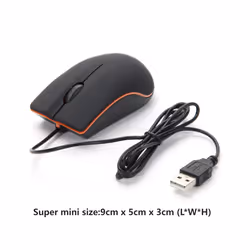 USB Wired Gaming Mouse 1200 DPI Optical 3 Buttons Game mouse For PC Laptop Computer E-sports 1M Cable USB Mice New - 1Pc Blac ...