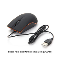 USB Wired Gaming Mouse 1200 DPI Optical 3 Buttons Game mouse For PC Laptop Computer E-sports 1M Cable USB Mice New - 1Pc Black