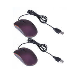 USB Wired Gaming Mouse 1200 DPI Optical 3 Buttons Game mouse For PC Laptop Computer E-sports 1M Cable USB Mice New - 2Pcs Purple