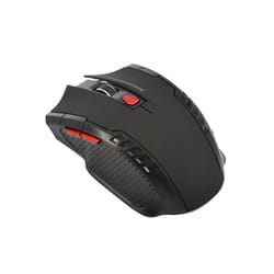 6Buttons Wireless Mouse Game Mouse 1600DPI USB Receiver Gaming Mouse Optical For Laptop Computer PC Gamer LOL - black