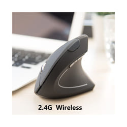 Warvank FK12 Vertical Mouse Ergonomic Rechargeable Wireless Mice Silent Office Mouse for Laptop PC Computer Desktop - FK12 2.4G Wireless