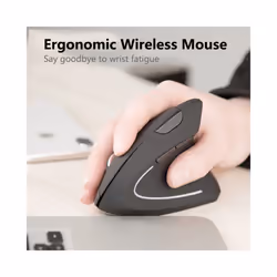 Warvank FK12 Vertical Mouse Ergonomic Rechargeable Wireless Mice Silent Office Mouse for Laptop PC Computer Desktop - FK12 2.4G Wireless