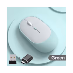 Wireless Mouse Rechargeable Mouse Gamer Dual Modes Bluetooth-compatible USB Mute Mice For Laptop Pad Tablet Macbook Mause - C ...