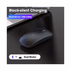Wireless Mouse Computer Bluetooth Mouse Silent PC Mause Rechargeable Ergonomic Mouse 2.4Ghz USB Optical Mice For Laptop PC - ...