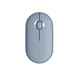 Wireless Bluetooth Mouse Mute Dual Mode Office Wireless Mouse Wireless Mouse for Pc Laptop Computer Game Office Mouse - blue