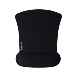 EXCO Memory Foam Mouse Pad with Wrist Support Rest Ergonomic Comfortable Mousepad Non-Slip Rubber Base for Office Home Computer - Black, 250x205x20mm