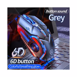 Ergonomic Wired Gaming Mouse RGB Mute Mause LED Backlit 3200dpi 6Button G5 USB Mechanical Mause For PC Laptop Computer Gamer ...