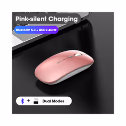 Wireless Mouse Computer Bluetooth Mouse Silent PC Mause Rechargeable Ergonomic Mouse 2.4Ghz USB Optical Mice For Laptop PC - ...