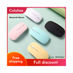 Wireless Bluetooth Mouse Portable Magic Silent Ergonomic Mice For Laptop iPad Tablet Notebook Mobile Phone Office Gaming Mouse - Green