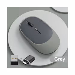 Wireless Mouse Rechargeable Mouse Gamer Dual Modes Bluetooth-compatible USB Mute Mice For Laptop Pad Tablet Macbook Mause - E ...