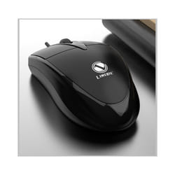 301 Wired Mouse Office Gaming Desktop Computer Laptop Business Mouse USB Optical Mouse - Black