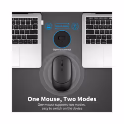 Wireless Mouse Rechargeable Mouse Gamer Dual Modes Bluetooth-compatible USB Mute Mice For Laptop Pad Tablet Macbook Mause - White A