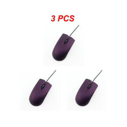 RYRA USB 3D Wired Optical Mini Mouse Mice For PC Laptop PC Computers Mini Mouse Mice For PC Laptop Computers Wired Mouse - Purple Mouse 3pcs
